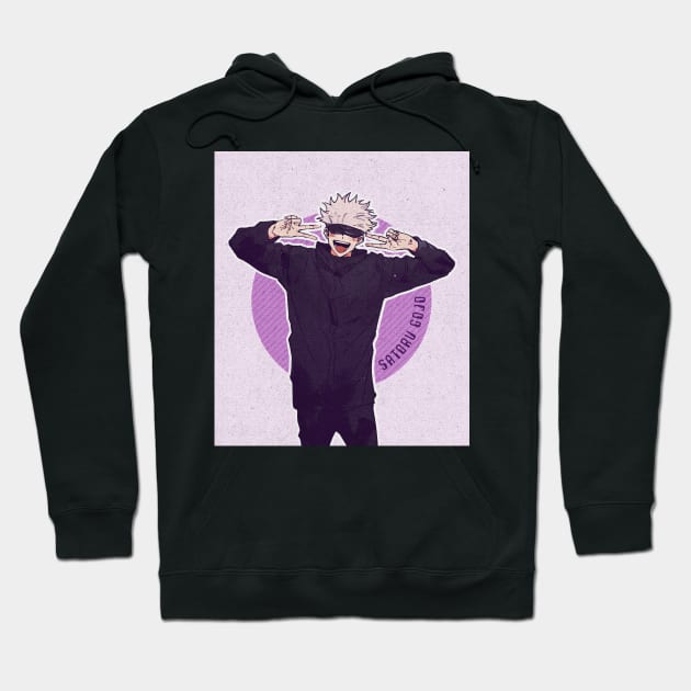 Gojo Satoru Aesthetic Hoodie by Nezuneko